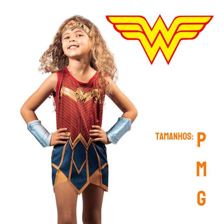 Kit Fantasia Super Heroína Maravilha Infantil G - CEPEL MOBILE