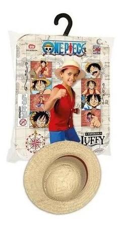 Fantasia Infantil Luffy One Piece Anime Chapéu Palha Pirata - Super Magia -  Fantasias para Crianças - Magazine Luiza