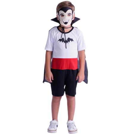 Fantasia Vampiro Bebê Infantil Masculino Halloween em Promoção na