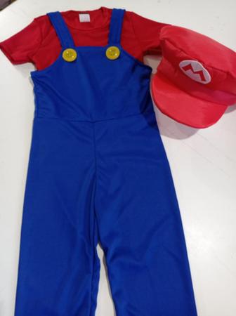 Imagem de Fantasia infantil masculina Super Mario