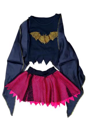 Fantasia Menino Morcego Halloween Infantil