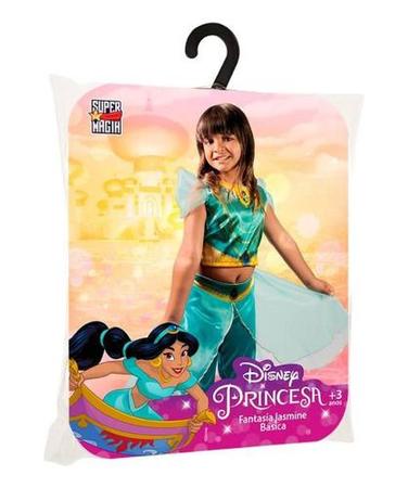 Imagem de Fantasia Infantil Menina Princesa Jasmine Disney Novabrink