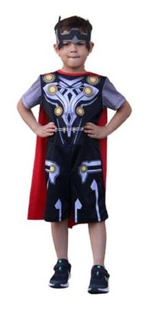 Imagem de Fantasia Infantil Menino Thor Com Capa Mascara E Martelo