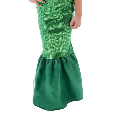 Roupa Carnaval Infantil Sereia Ariel Várias Cores P/ Entrega