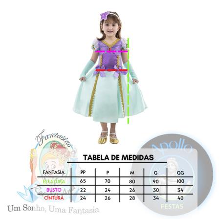 Fantasia Sereia Lilás com Tiara