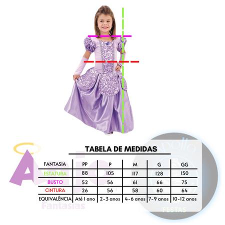 Imagem de Fantasia Infantil Princesa Sofia com Luvas