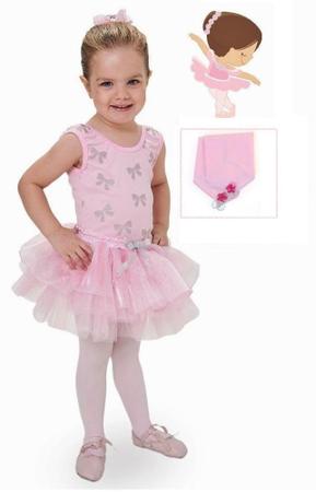 Imagem de Fantasia infantil roupa de Bailarina ballet baby com luvas - Anjo Fantasias