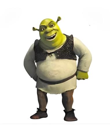 Máscara Shrek em Eva