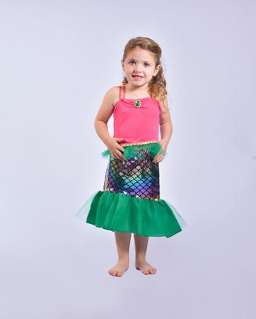 Fantasia de Sereia Infantil: 25 Fotos com Dicas, Exemplos e Muito Mais!   Little mermaid costume, Little mermaid costumes, Girls mermaid costume