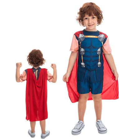 Imagem de Fantasia Infantil Vingadores Thor com Capa Pop