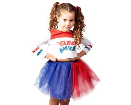 Fantasia Roupa Alerquina Infantil Arlequina Harley Quinn Esquadrão