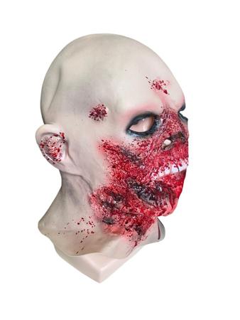 MÁSCARA LATÉX REALISTA FANTASIA HALLOWEEN ZUMBI ADULTO - NIPONCOSPLAY