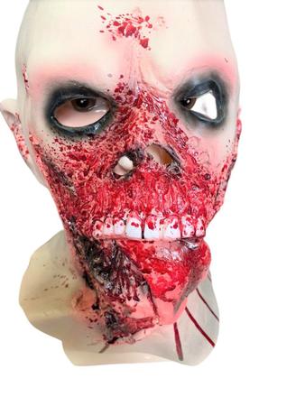 MÁSCARA LATÉX REALISTA FANTASIA HALLOWEEN ZUMBI ADULTO - NIPONCOSPLAY