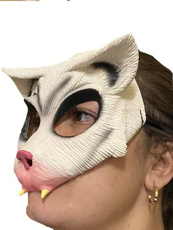 Imagem de Fantasia Máscara Gata Elástico de Látex