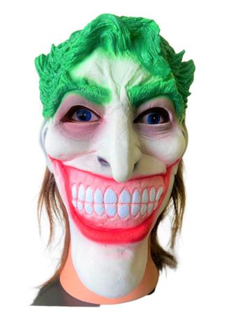 Imagem de Fantasia Máscara Joker Coringa Palhaço de látex Festa terror