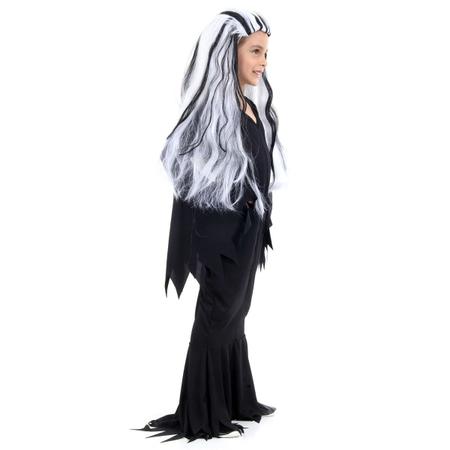 Fantasia Morticia Infantil - Família Addams - Halloween