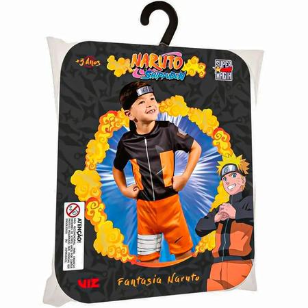 Fantasia Infantil Naruto Uzumaki Original Super Magia - SOOFISTIK