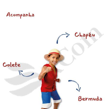 Fantasia Luffy One Piece Infantil