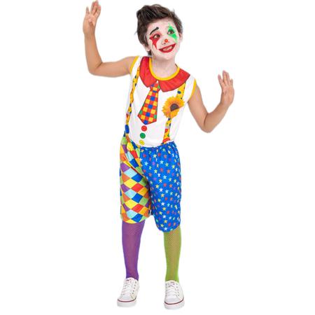 Imagem de Fantasia Palhaço Palhacinho Menino Circo Festa Infantil Aniversário Carnaval