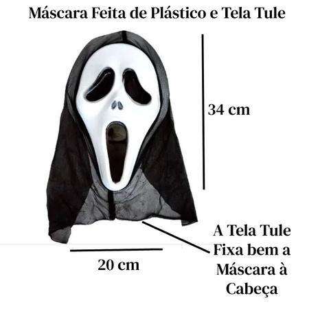 Fantasia Tunica Do Panico Dia Das Bruxas Halloween Adulto
