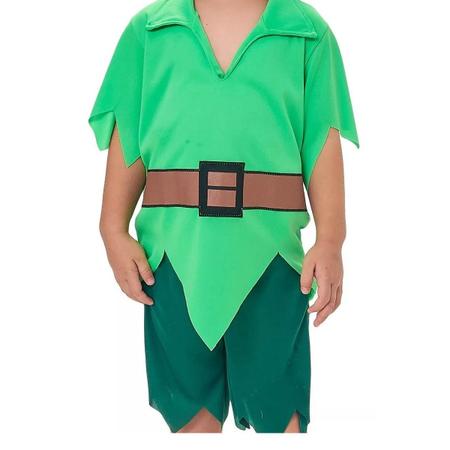 Imagem de Fantasia Peter Pan Infantil Camisa Shorts e Chapéu Anjo Fantasias 256