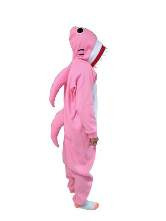 Imagem de Fantasia pijama kigurum soft tubarao rosa - infantil