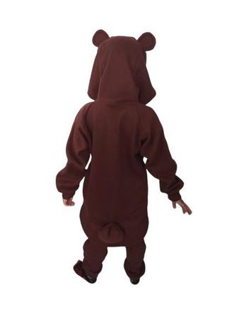 Imagem de Fantasia pijama kigurumi urso marrom -adulto