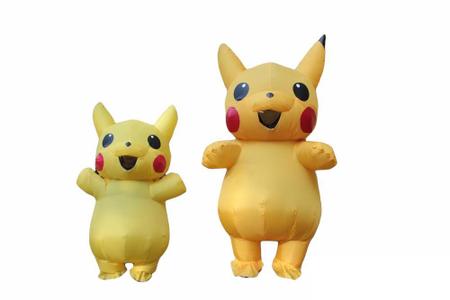 Fantasia Pikachu inflável Pokemon Adulto Cosplay Pokemon Go no Shoptime