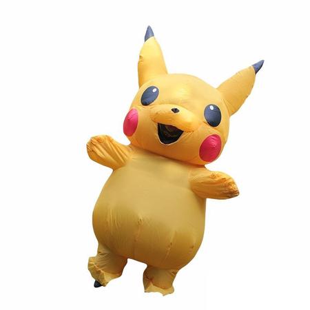 Fantasia Pikachu inflável Pokemon Adulto Cosplay Pokemon Go