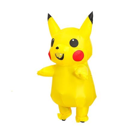 Fantasia Pikachu inflável Pokemon INFANTIL Cosplay Pokemon Go