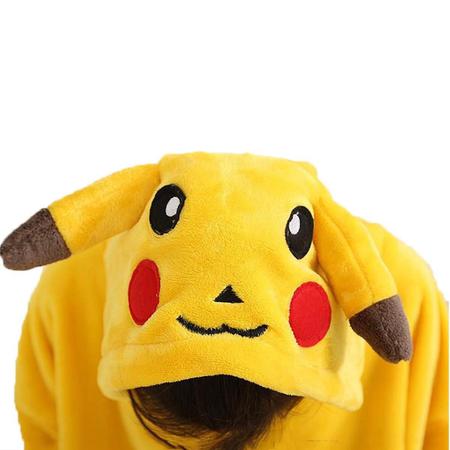 Fantasia Pikachu Pokemon Bebê Unisex Com Capuz em Promoção na