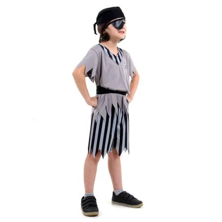 Fantasia Pirata Infantil Masculino C/ Bandana Halloween Festa, Magalu  Empresas