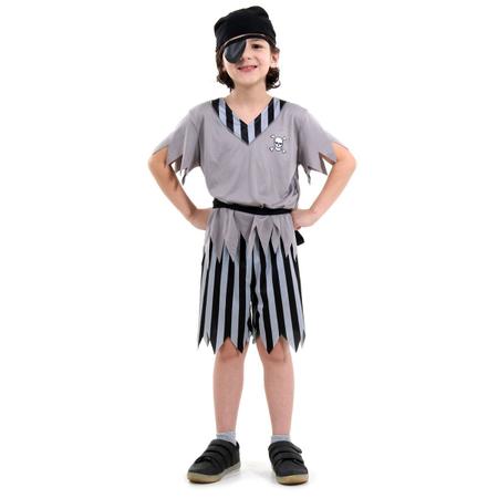 Fantasia Pirata Infantil Masculino C/ Bandana Halloween Festa, Magalu  Empresas