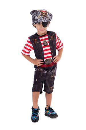 Fantasia Pirata Masculina Infantil com Tapa Olho - Spook - Fantasias para  Crianças - Magazine Luiza