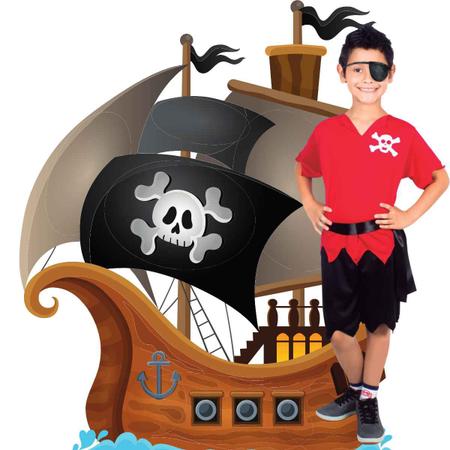 Fantasia Pirata Masculino Infantil - Carnaval - Fantasia Bh