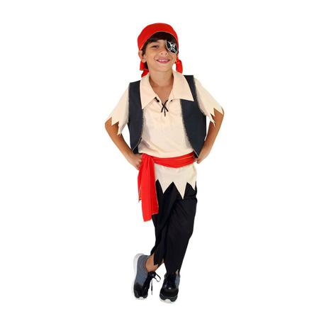 Fantasia Pirata Do Caribe Infantil Masculino - Jade Fashion - Fantasias  para Crianças - Magazine Luiza