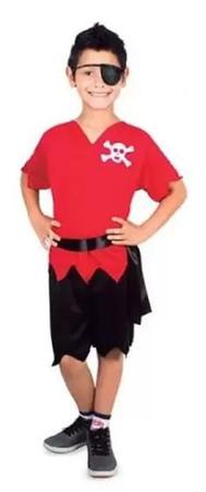 Fantasia Masculina Infantil Curta Pirata Pop Sulamericana - Shop Macrozao