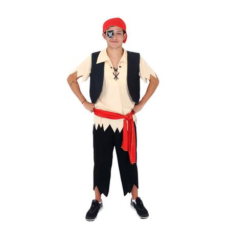 Fantasia Pirata Adulto Masculino Carnaval