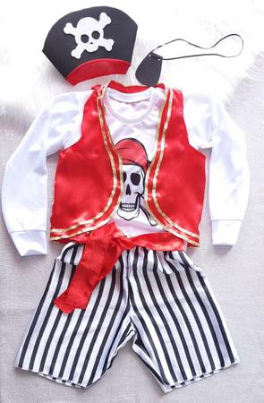 Fantasia Halloween Pirata Bebê Masculino - SACOLA DO BEBÊ