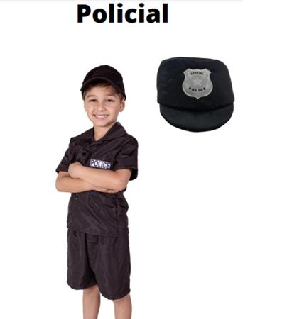 Imagem de Fantasia Policial Infantil barato Lindo Com cap incluso