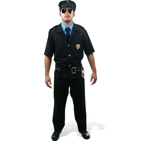 Imagem de Fantasia Policial Masculino Adulto G 60025