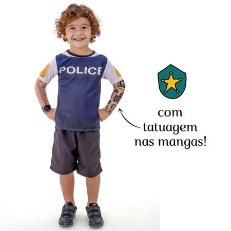 Imagem de Fantasia Policial P/ Seu Filho Arrasar  Infantil Anjo Fantasias