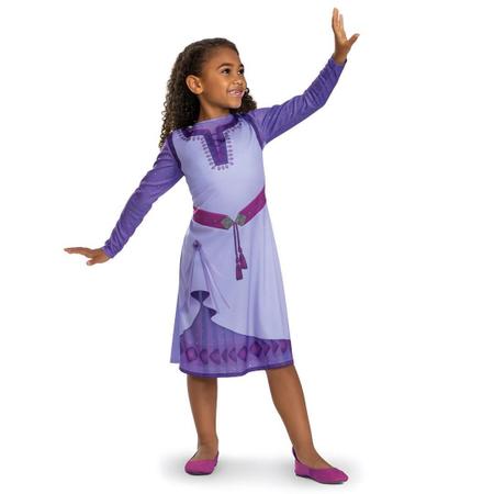 Imagem de Fantasia Princesa Asha Vestido Infantil Wish Disney P
