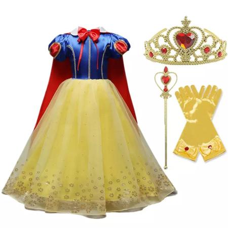 Imagem de Fantasia Princesa Disney Branca De Neve + Acessórios tamanho 10