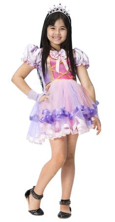 Fantasia Carnaval Princesinha Sofia Lilas Bebe Infantil Luxo