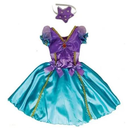 Traje de Sereia Infantil Roupa de Sereia Princesa Sereia Fantasia