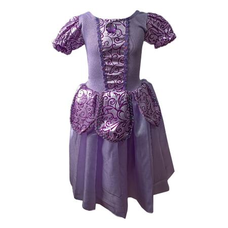 Vestido Longo Fantasia Princesa Sofia Festas Crianças - ANJO FANTASIAS, Magalu Empresas