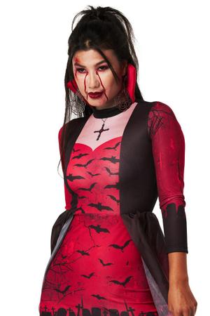 Fantasia Halloween Feminina Vampira