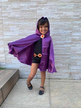 Fantasia Ravena Infantil - Teen Titans - Casa & Vídeo