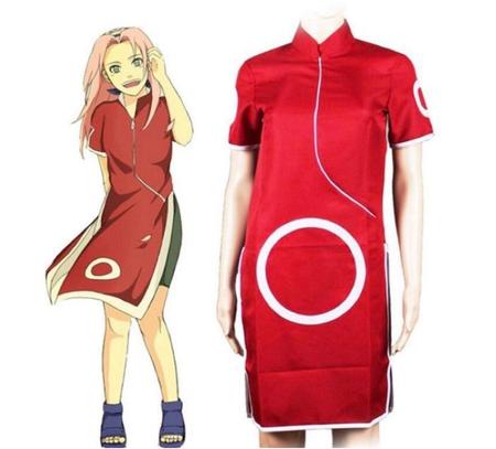 Cosplay Sakura Anime Manto Kimono Naruto Classico Estiloso